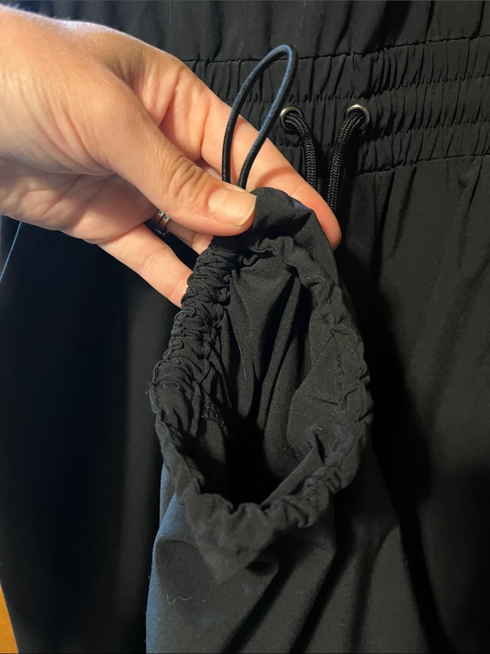 Abercrombie & Fitch Traveler Black Sleeveless Drawstring Jumpsuit - Picture 7 of 13